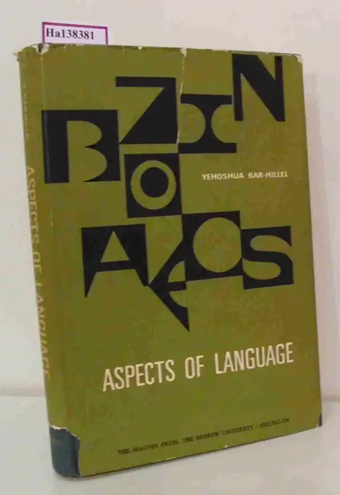 Cover of Aspects of Language