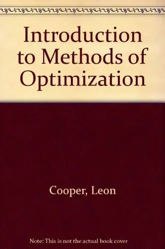 Cover of Introduction to Methods of Optimization