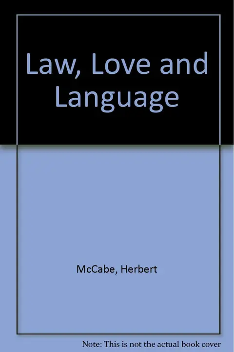 Cover of Law, Love and Language