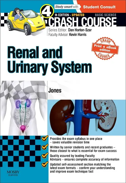 Cover of Crash Course Renal and Urinary System 4Ed