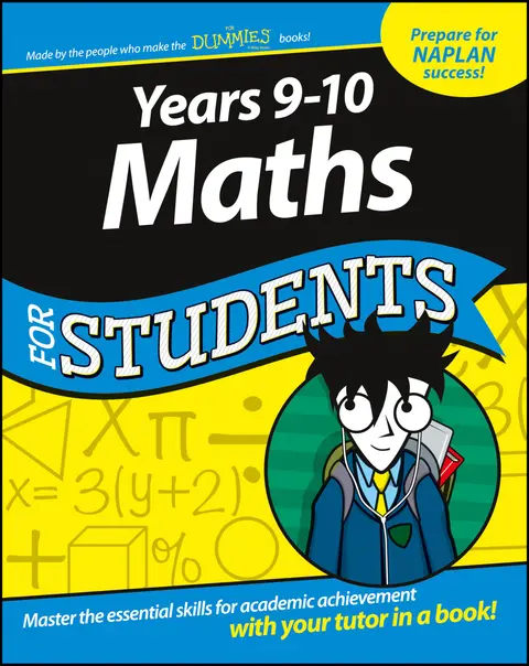 Cover of Years 9-10 Maths for Students Dummies Education Series
