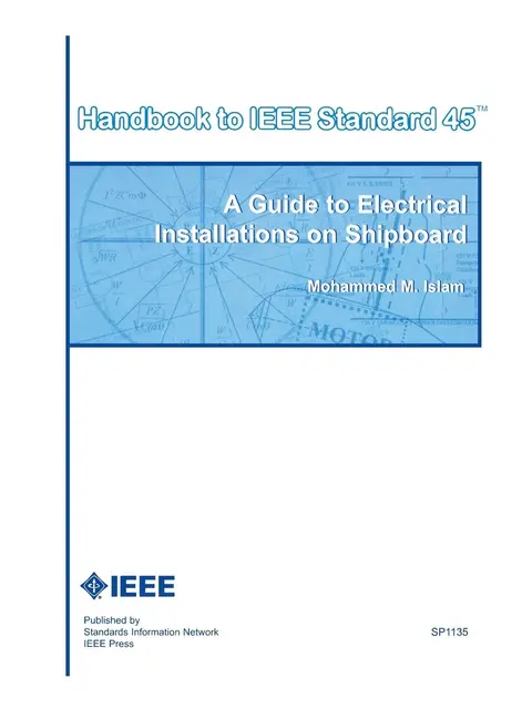 Cover of Handbook to IEEE Standard 45