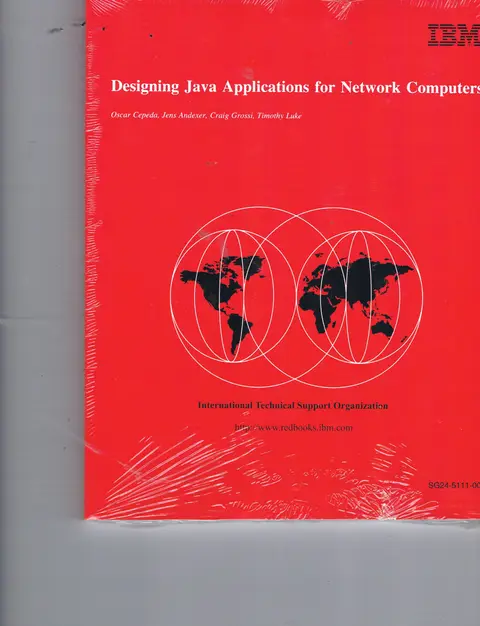Cover of Designing Java Applications for Network Computers