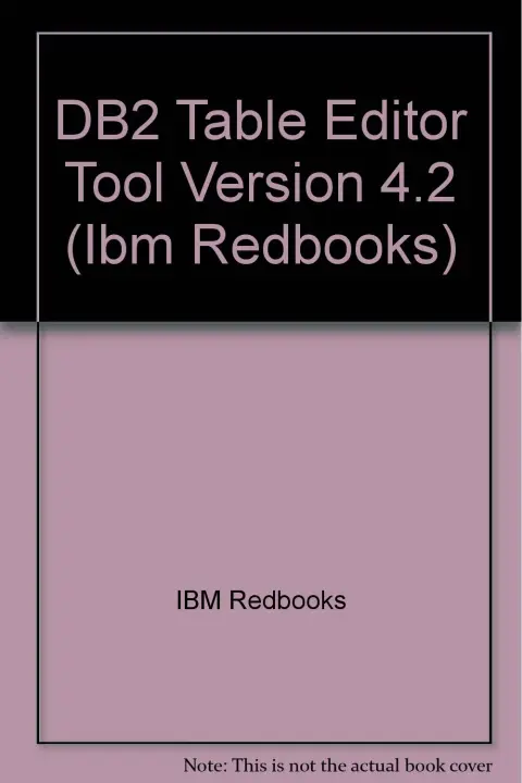 Cover of DB2 Table Editor Tool Version 4.2
