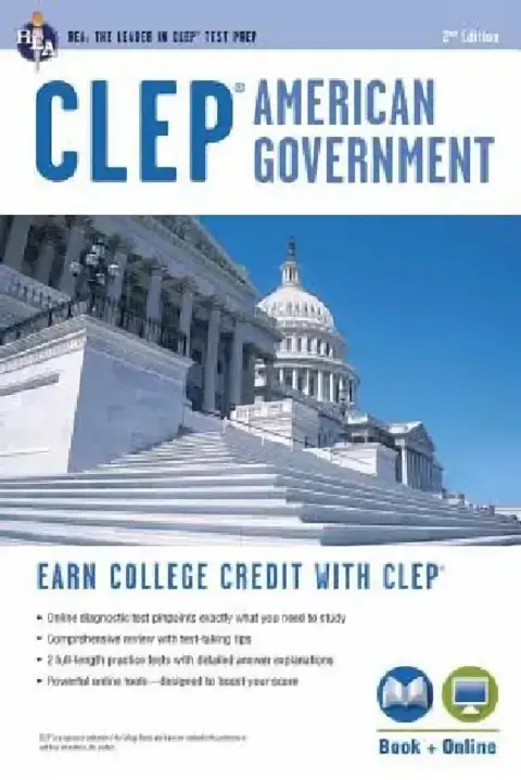 Cover of Clep(r) American Government Book + Online