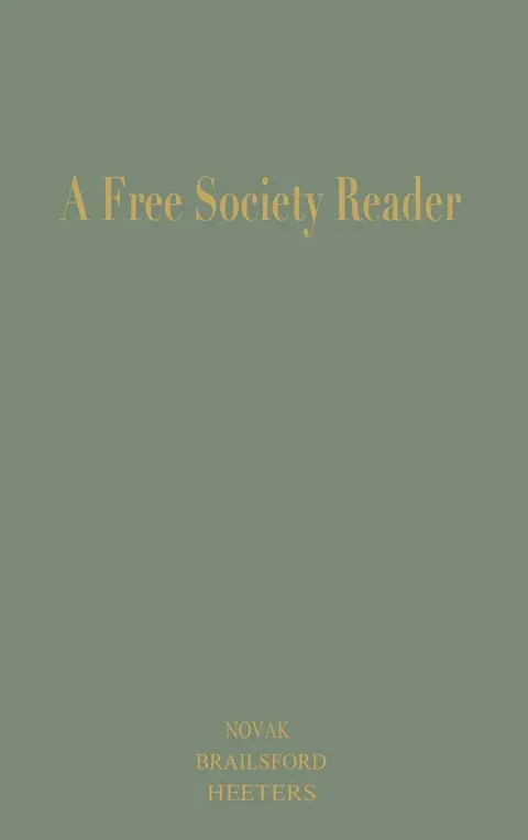 Cover of A Free Society Reader