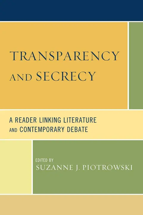 Cover of Transparency and Secrecy