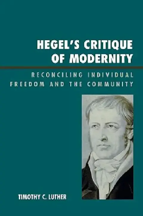Cover of Hegel's Critique of Modernity