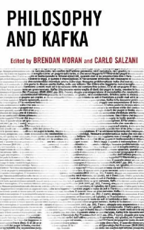 Cover of Philosophy and Kafka