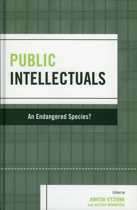 Cover of Public Intellectuals