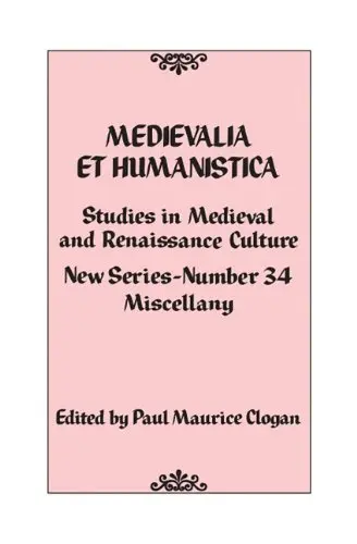 Cover of Medievalia Et Humanistica, No. 34