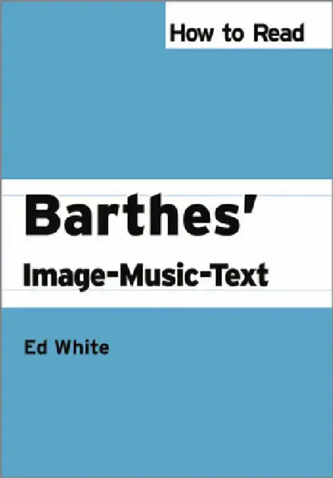 Cover of How to Read Barthes' Image-Music-Text