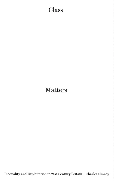 Cover of Class Matters