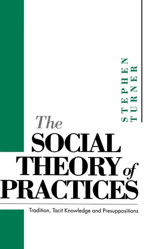 Cover of The Social Theory of Practices