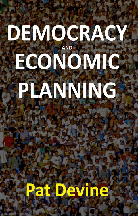 Cover of Democracy and Economic Planning