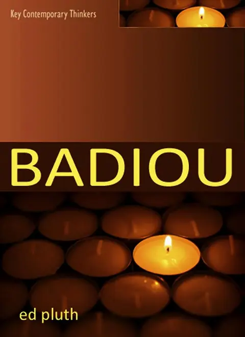 Cover of Badiou