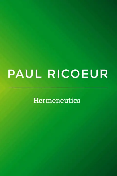 Cover of Hermeneutics