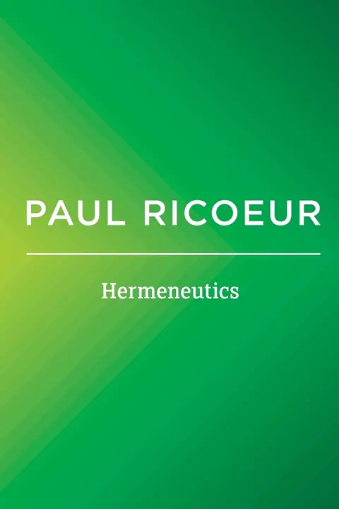 Cover of Hermeneutics