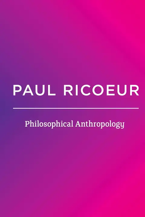 Cover of Philosophical Anthropology