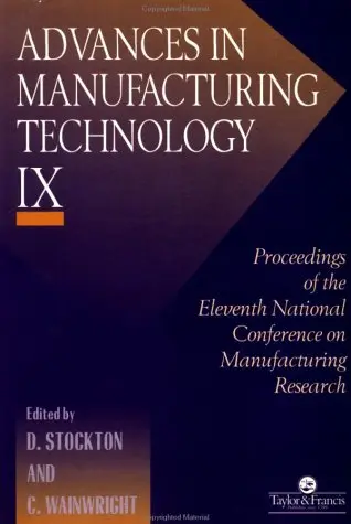 Cover of Advances in Manufacturing Technology IX