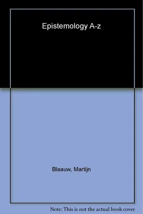 Cover of Epistemology A-Z