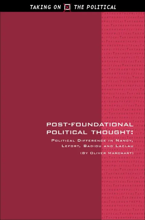 Cover of Post-Foundational Political Thought