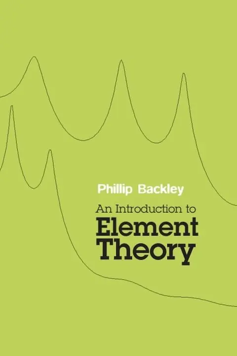 Cover of An Introduction to Element Theory