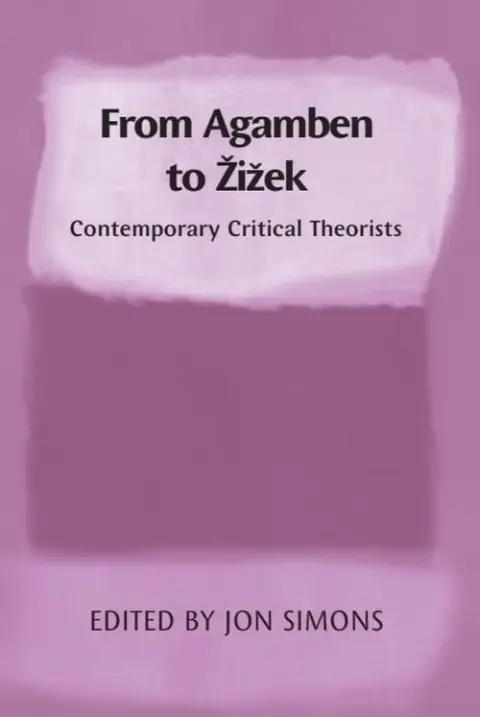 Cover of From Agamben to Zizek