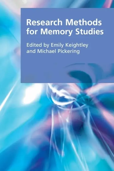 Cover of Research Methods for Memory Studies