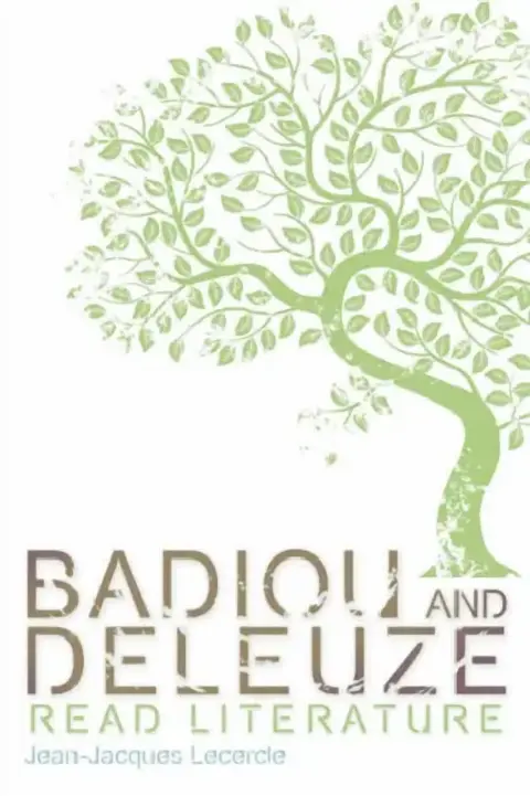 Cover of Badiou and Deleuze Read Literature