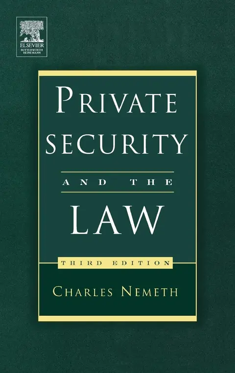 Cover of Private Security and the Law