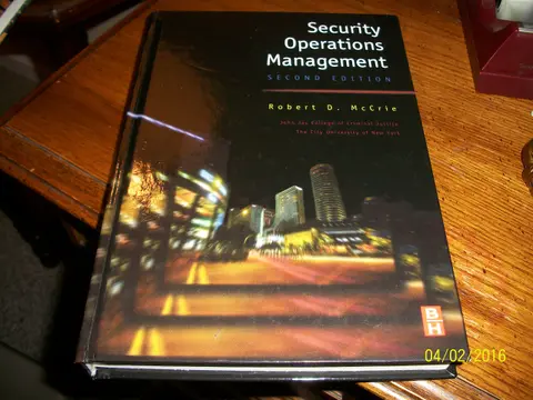 Cover of Security Operations Management