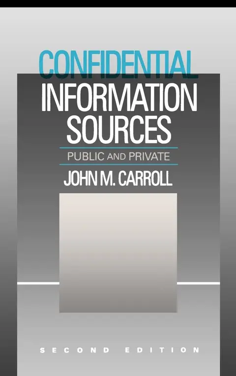 Cover of Confidential Information Sources
