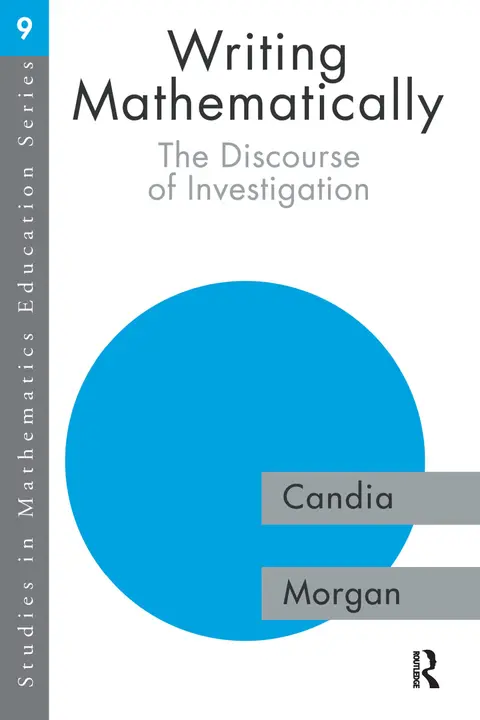 Cover of Writing Mathematically