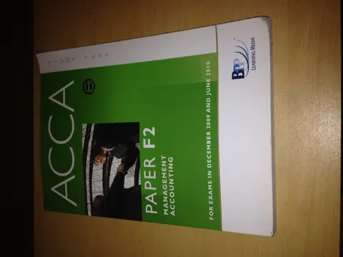 Cover of ACCA - F2 Management Accounting