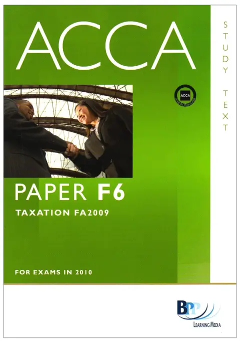 Cover of ACCA - F6 Tax (FA2009)