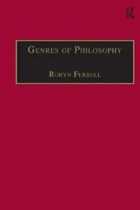 Cover of Genres of Philosophy
