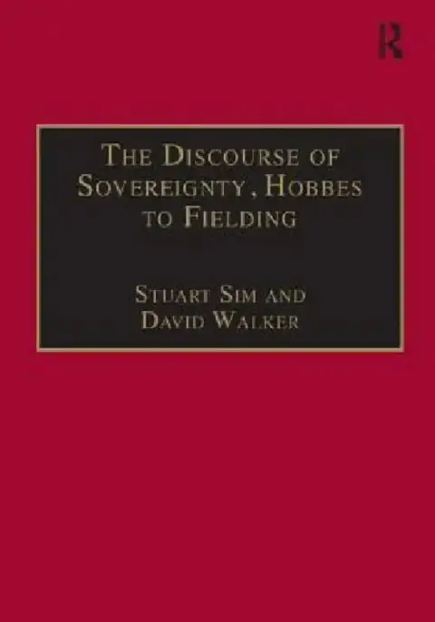Cover of The Discourse of Sovereignty, Hobbes to Fielding