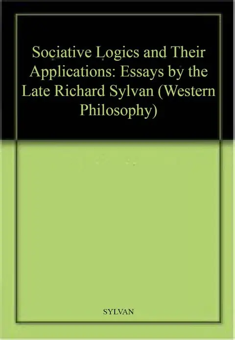 Cover of Sociative Logics and Their Applications