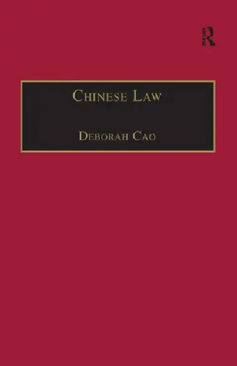 Cover of Chinese Law