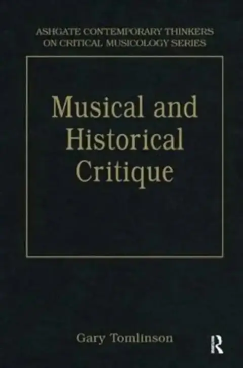 Cover of Music and Historical Critique