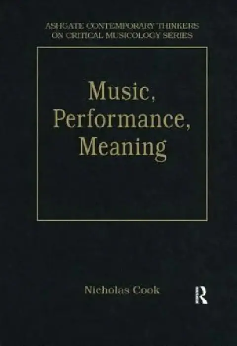 Cover of Music, Performance, Meaning