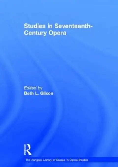 Cover of Studies in Seventeenth-Century Opera