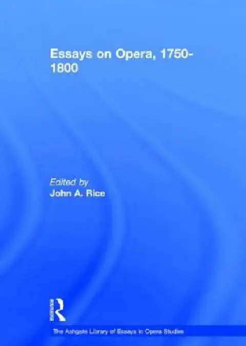Cover of Essays on Opera, 1750-1800