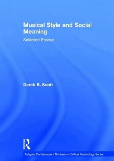Cover of Musical Style and Social Meaning