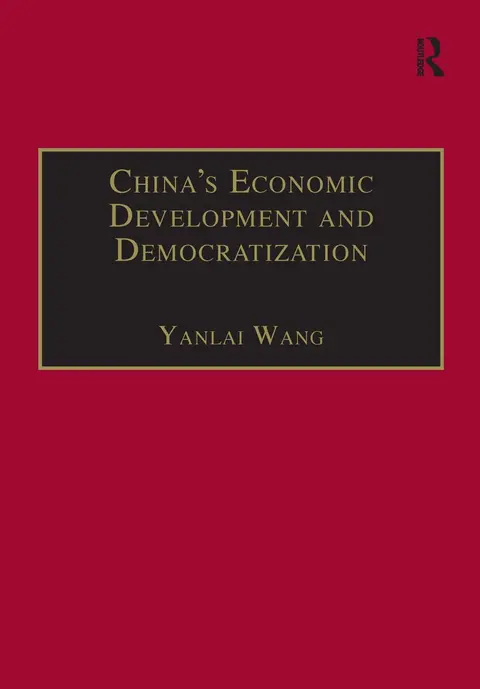 Cover of China's Economic Development and Democratization