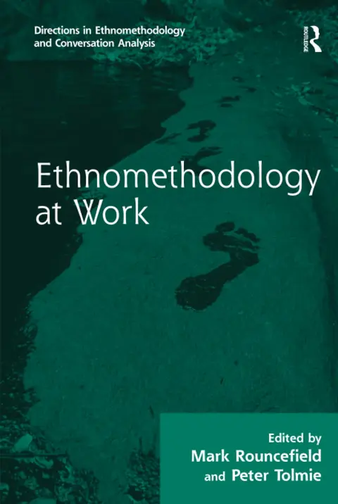 Cover of Ethnomethodology at Work