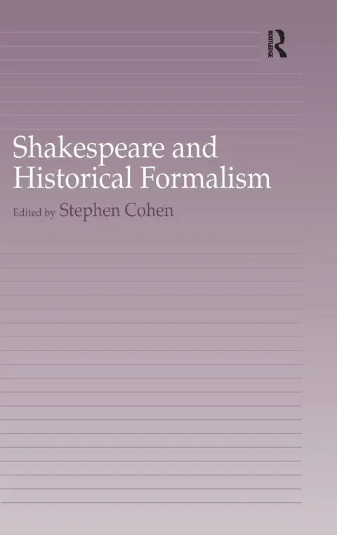 Cover of Shakespeare and Historical Formalism