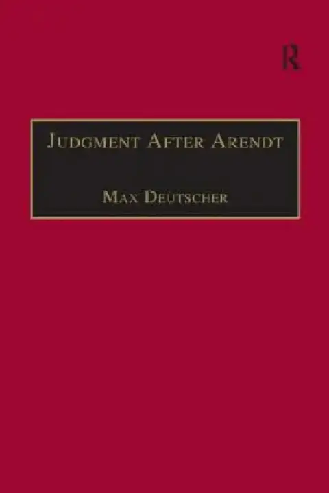 Cover of Judgment After Arendt