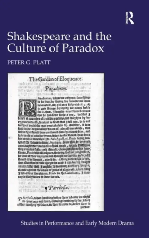 Cover of Shakespeare and the Culture of Paradox